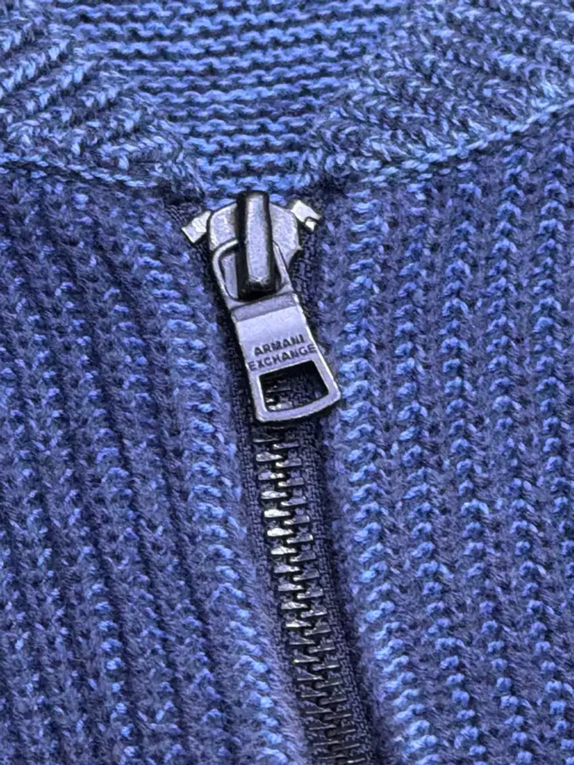 아르마니 익스체인지 배색 니트 스웨터 네이비 집업 자켓 L 상품이미지7