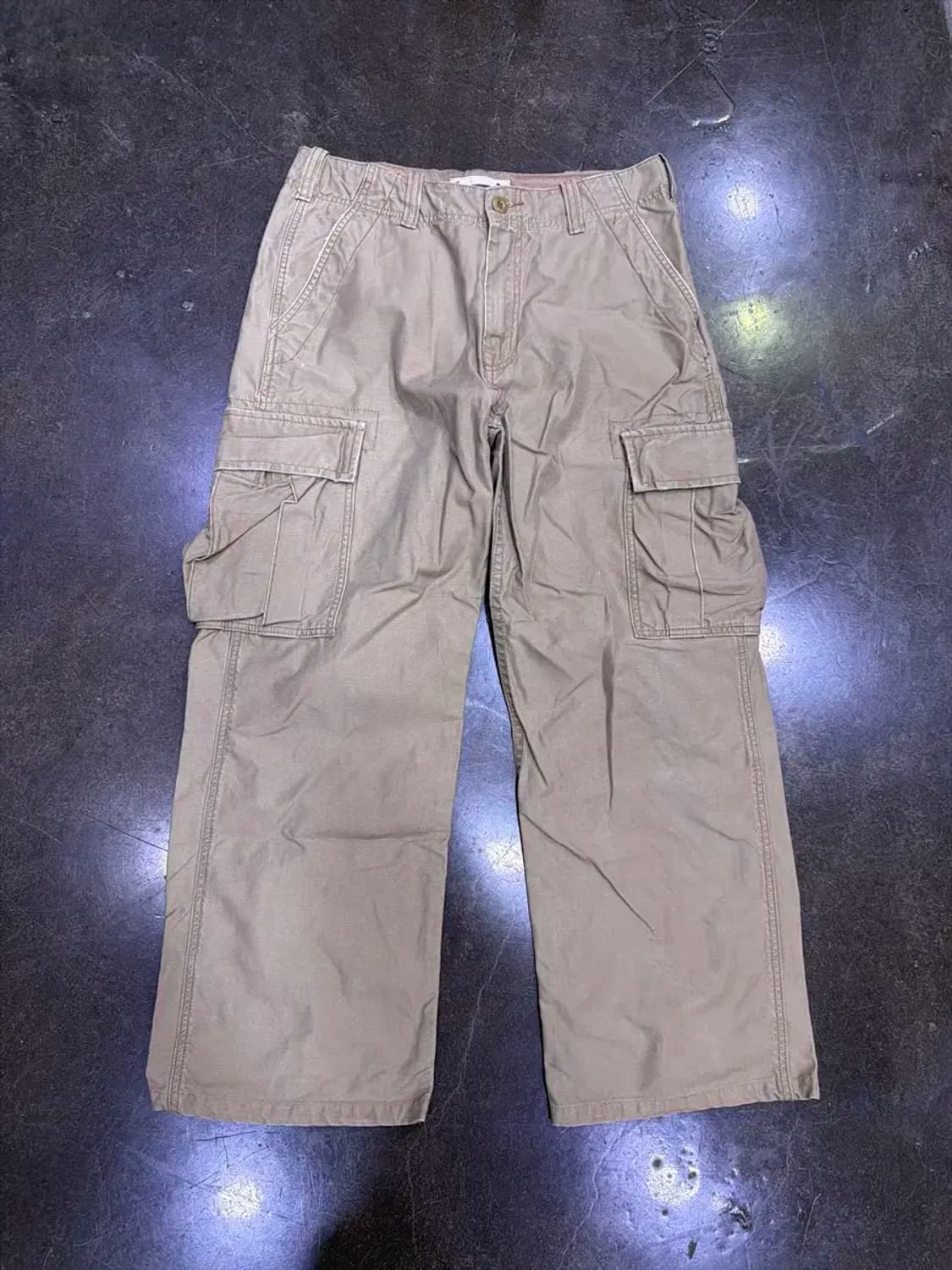 HCO 빈티지 데미지 워싱 카고팬츠 베이지 32 상품이미지1