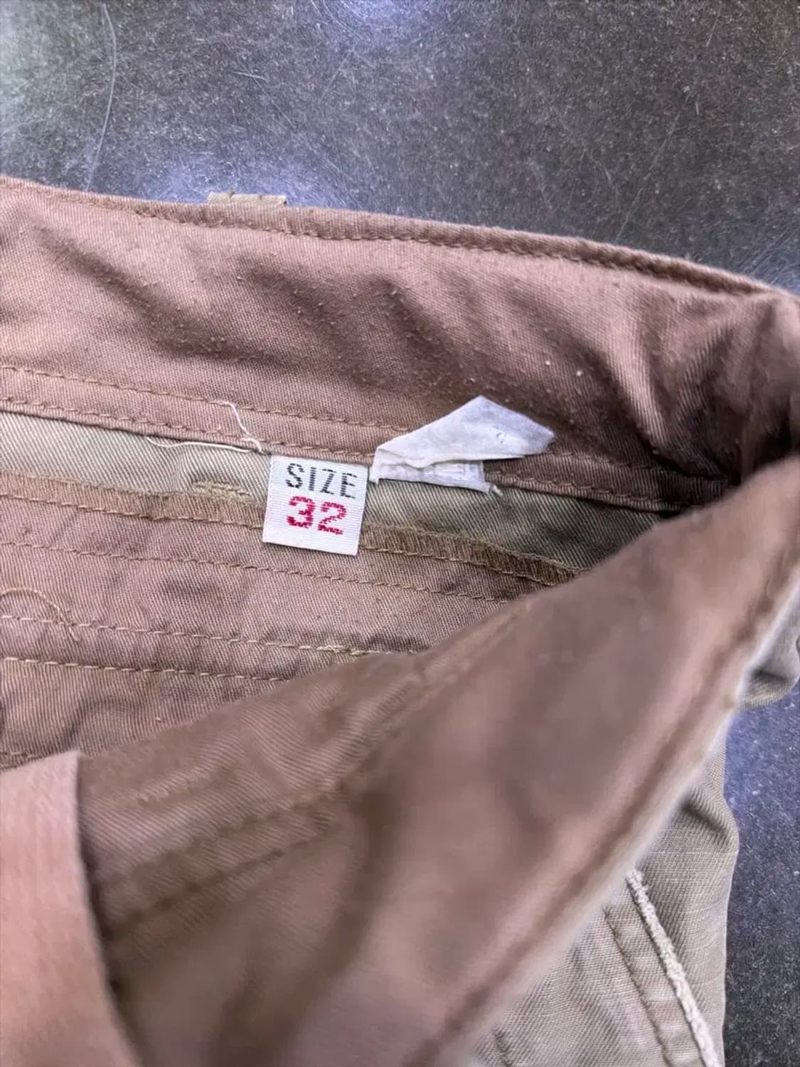 HCO 빈티지 데미지 워싱 카고팬츠 베이지 32 상품이미지10