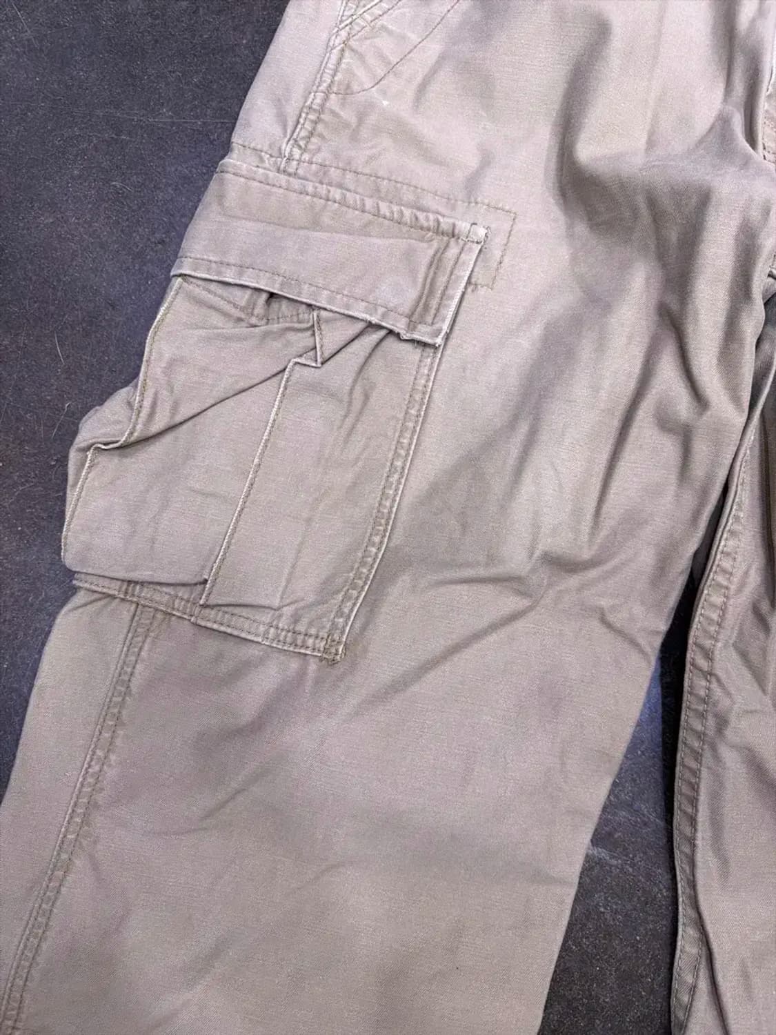 HCO 빈티지 데미지 워싱 카고팬츠 베이지 32 상품이미지5