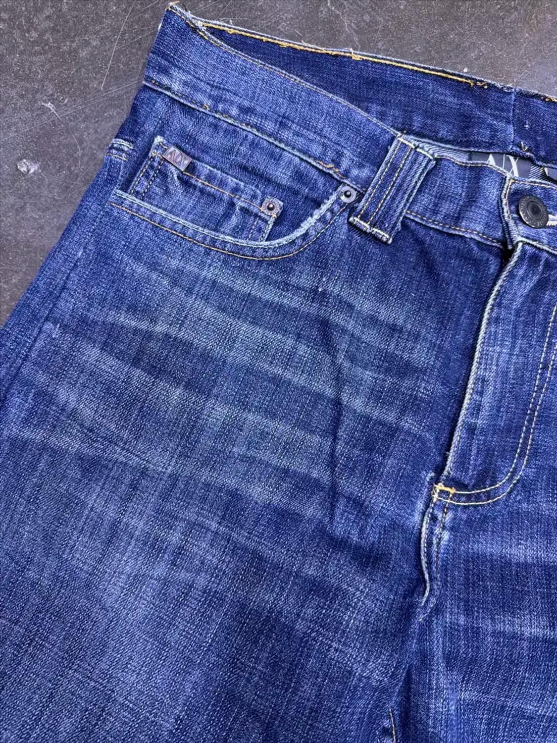 아르마니 익스체인지 헤어라인 워싱 데님팬츠 34 상품이미지4