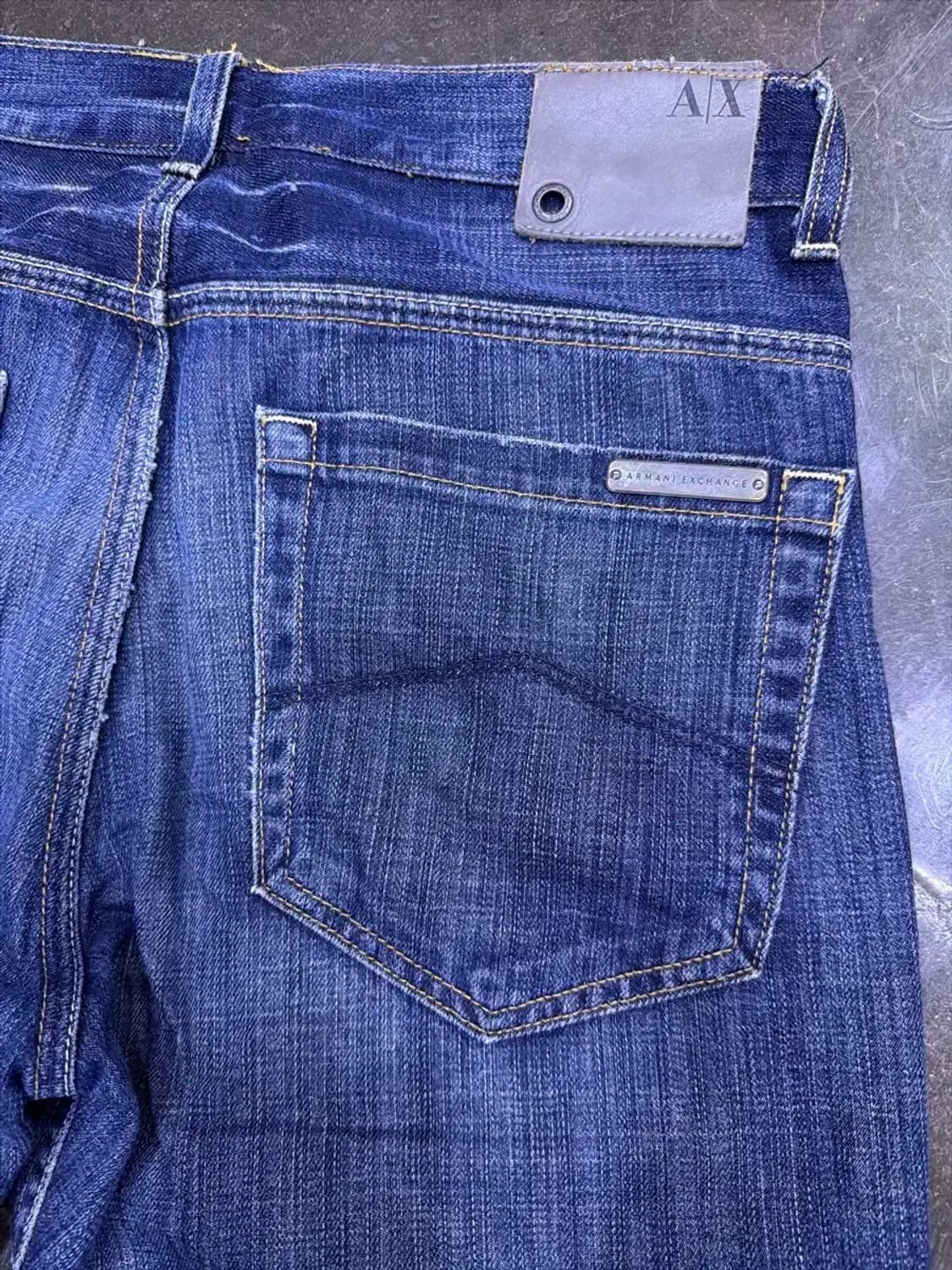 아르마니 익스체인지 헤어라인 워싱 데님팬츠 34 상품이미지7