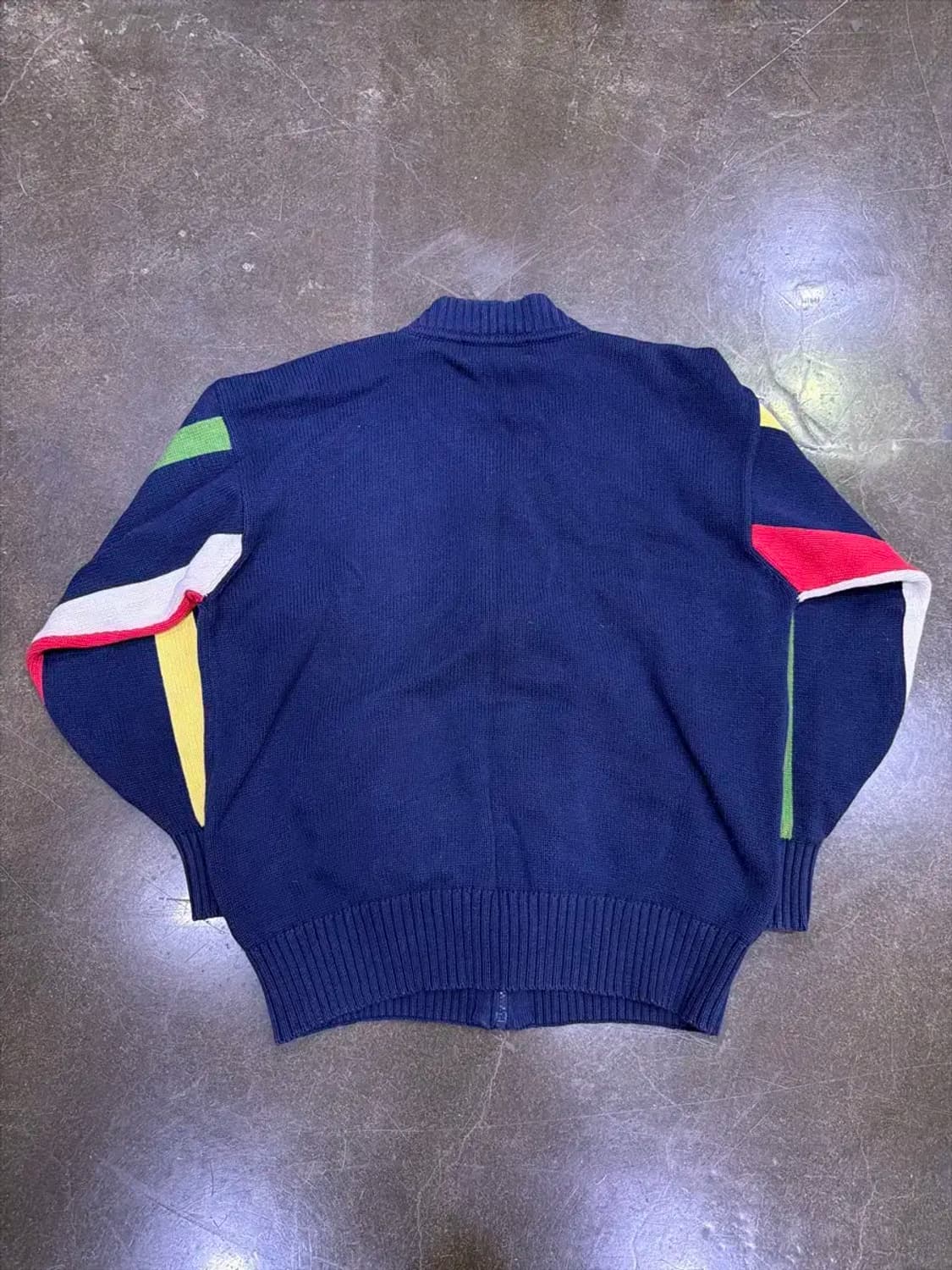 빈폴 멀티 배색 스트라이프 니트 집업 자켓 100 상품이미지2