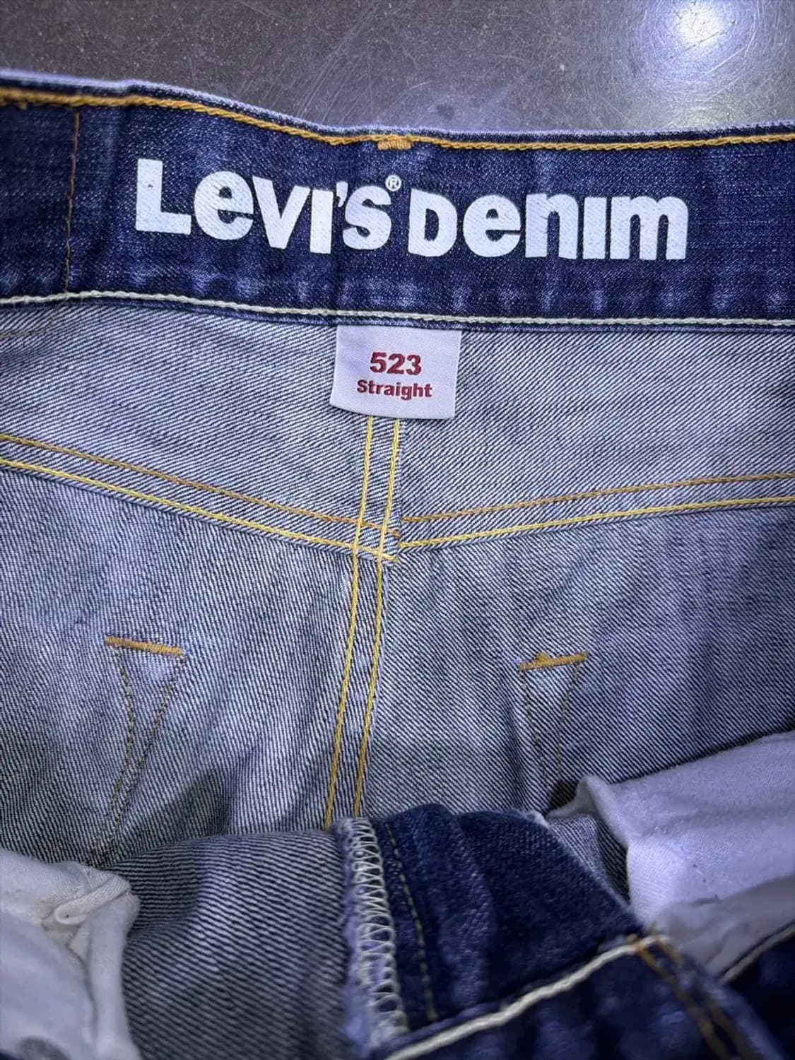 리바이스 523 스트레이트핏 워싱 인디고 데님팬츠 32 상품이미지8