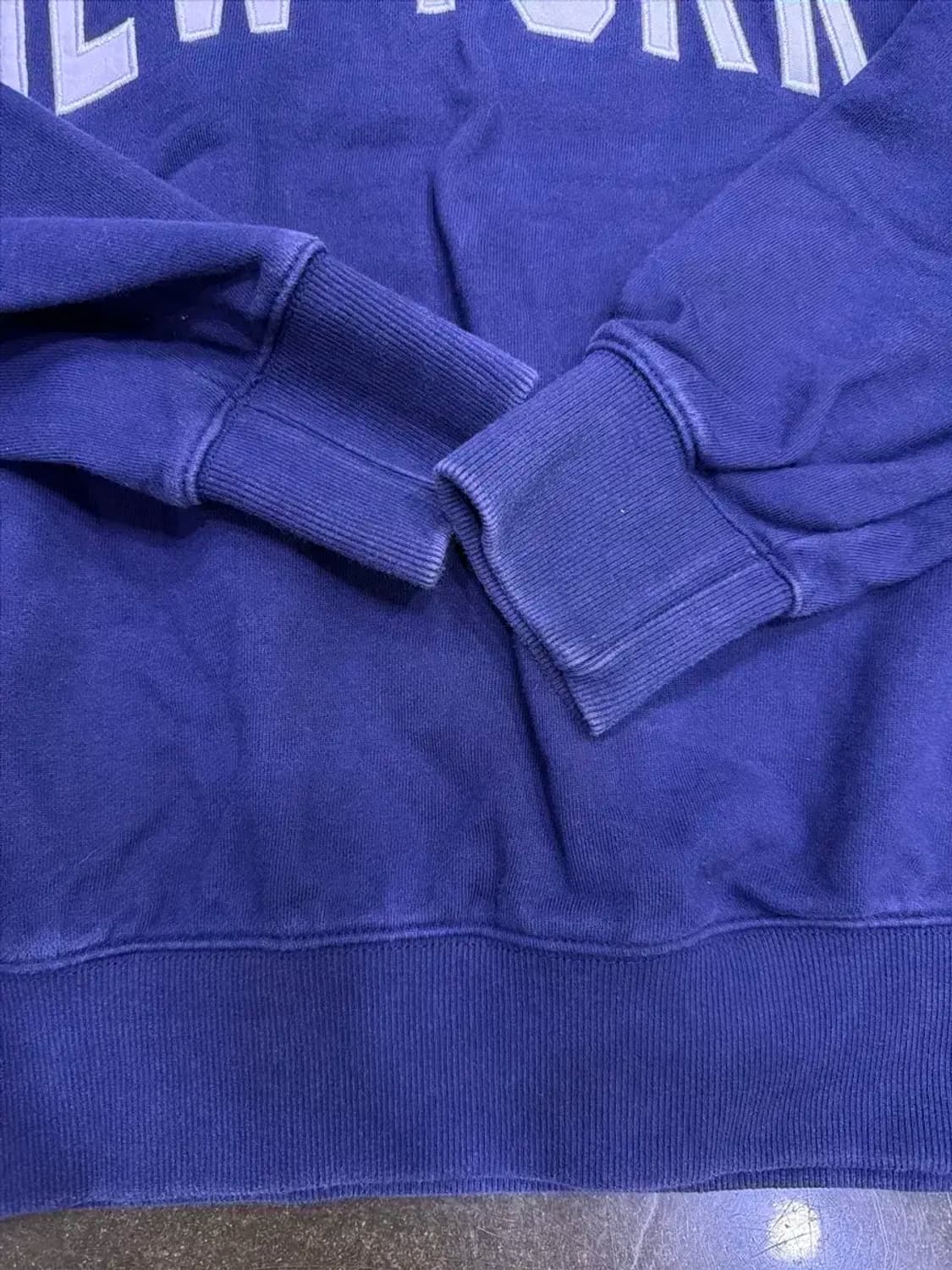 유니폼브릿지 뉴욕 자수 패치 네이비 맨투맨 스웻셔츠 M 상품이미지7