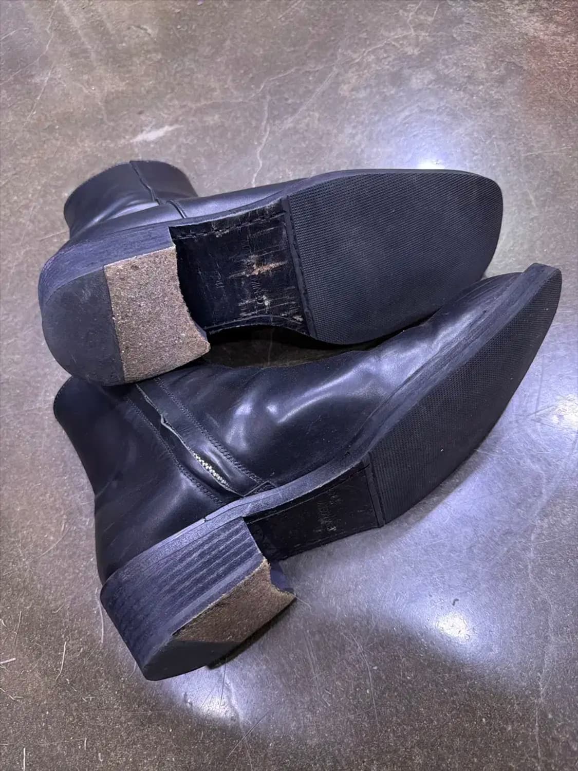 메종미네드 스퀘어토 지퍼 부츠 블랙 260 상품이미지7