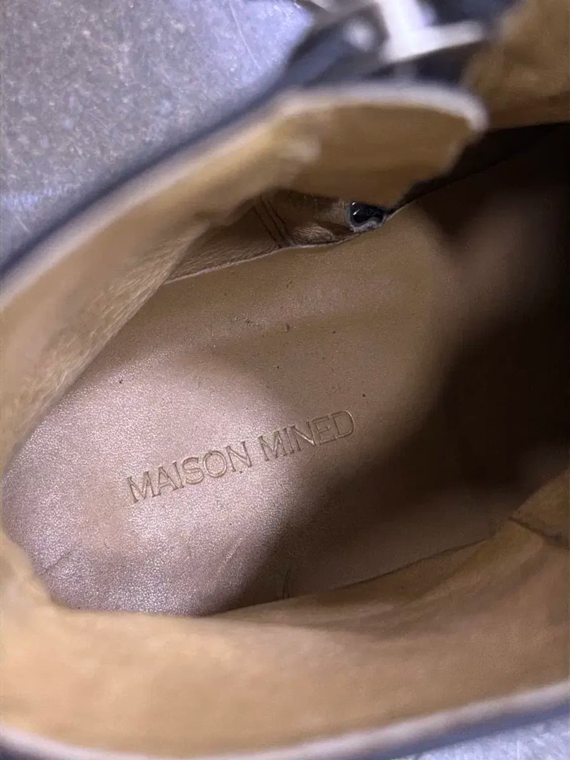 메종미네드 스퀘어토 지퍼 부츠 블랙 260 상품이미지8