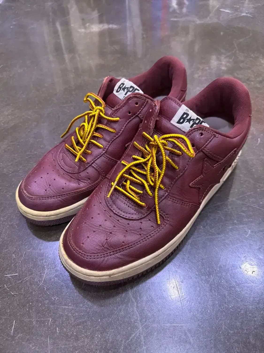 베이프 베이프스타 로우 레드윙 버건디 포스 스니커즈 285 상품이미지1