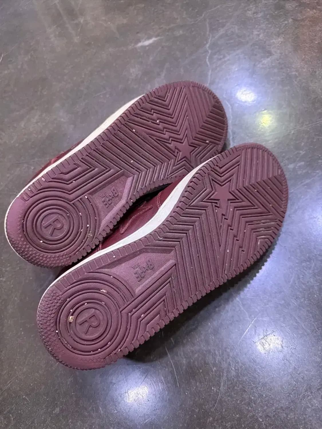 베이프 베이프스타 로우 레드윙 버건디 포스 스니커즈 285 상품이미지8