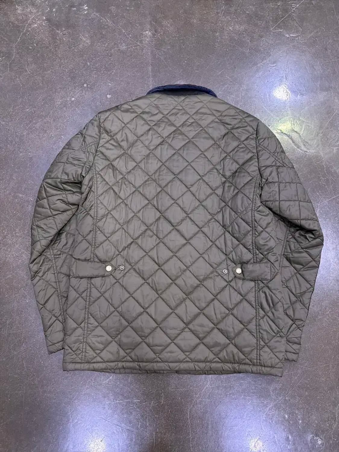 바버 디글 퀼팅 자켓 올리브 그린 M 상품이미지2