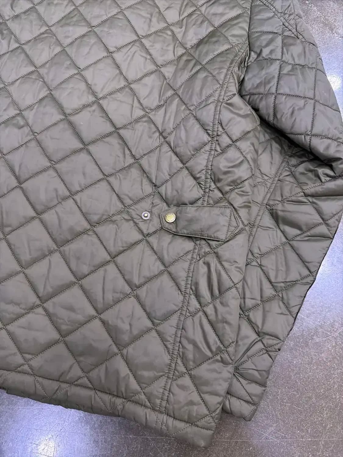 바버 디글 퀼팅 자켓 올리브 그린 M 상품이미지6