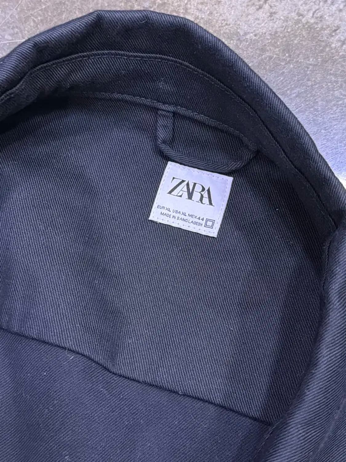 자라 유틸리티 포켓 오버핏 집업자켓 블랙 XL 상품이미지8