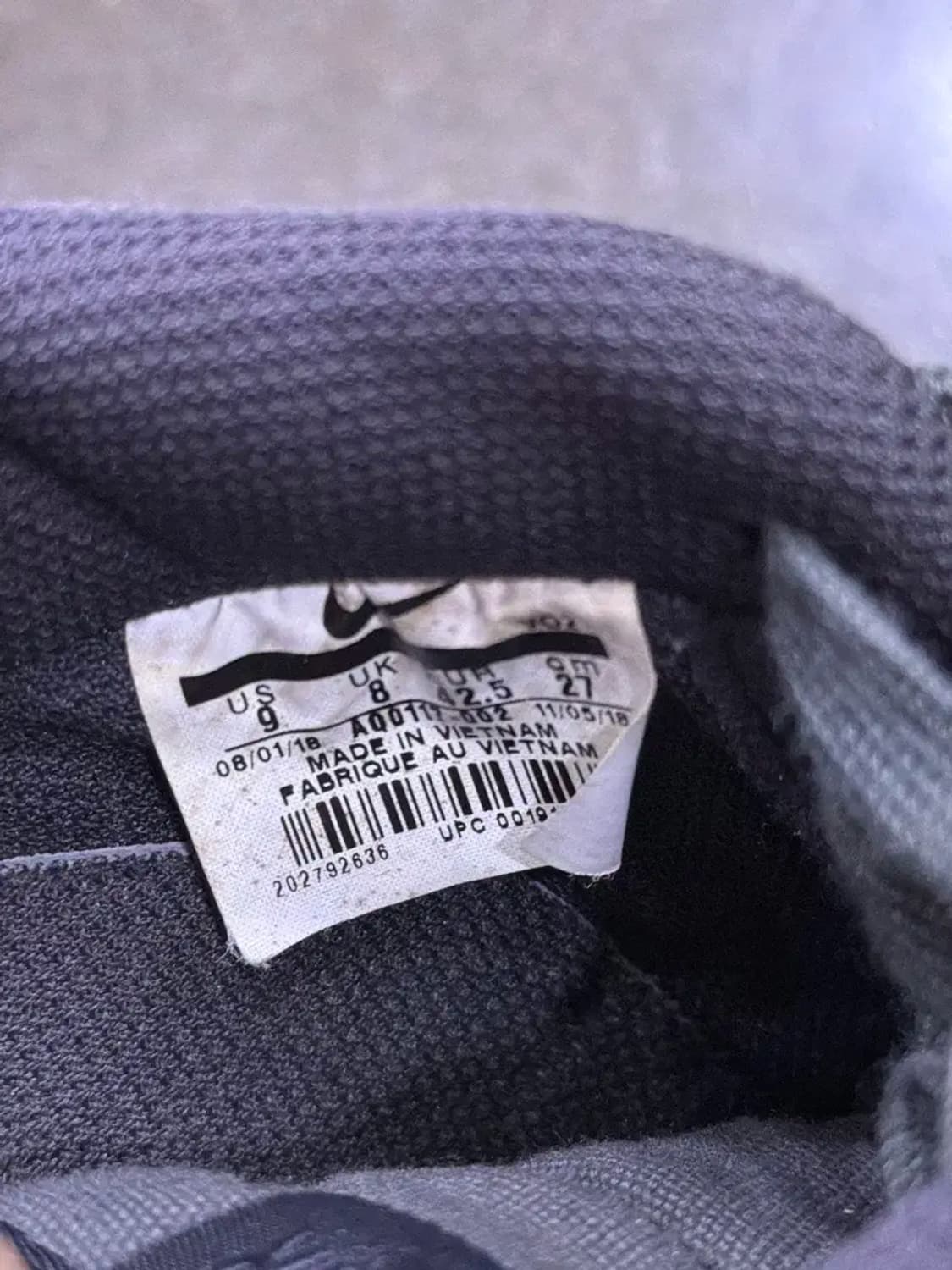 나이키 에어포스1 07 로우 캔버스 그레이 블랙 검솔 270 상품이미지8