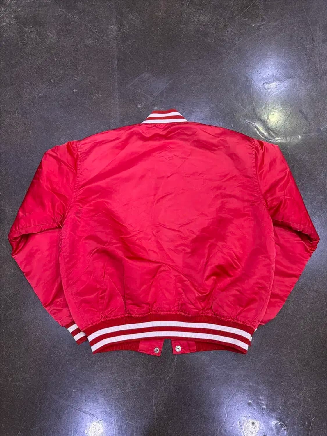 스타터 80's 메릴랜드 NCAA 레드 스타디움 점퍼 바시티 L 상품이미지2