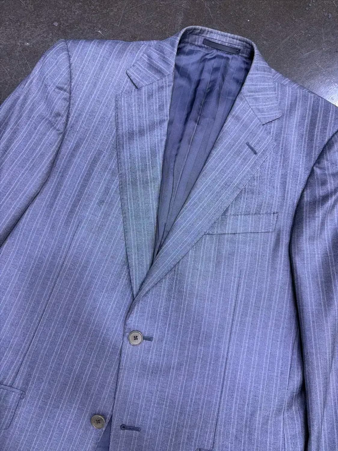 에르메네질도제냐 스트라이프 수트 블레이저 자켓 50R 상품이미지3