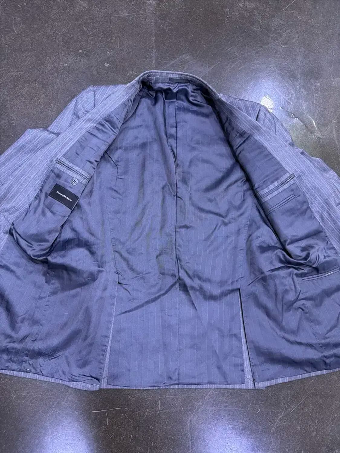 에르메네질도제냐 스트라이프 수트 블레이저 자켓 50R 상품이미지6