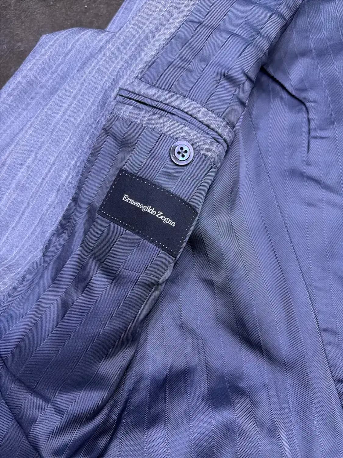 에르메네질도제냐 스트라이프 수트 블레이저 자켓 50R 상품이미지7