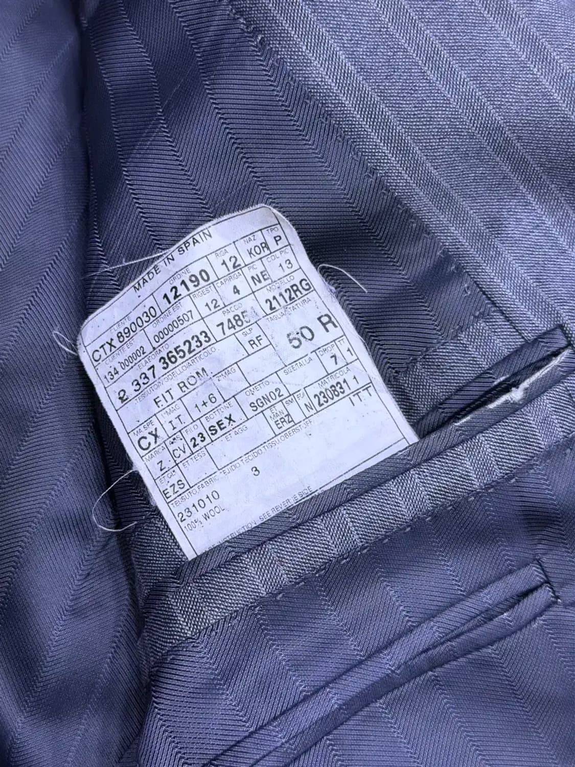 에르메네질도제냐 스트라이프 수트 블레이저 자켓 50R 상품이미지8