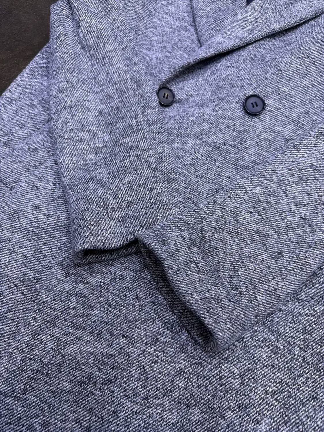 자라 더블 브레스트 하프 코트 그레이 M 상품이미지5