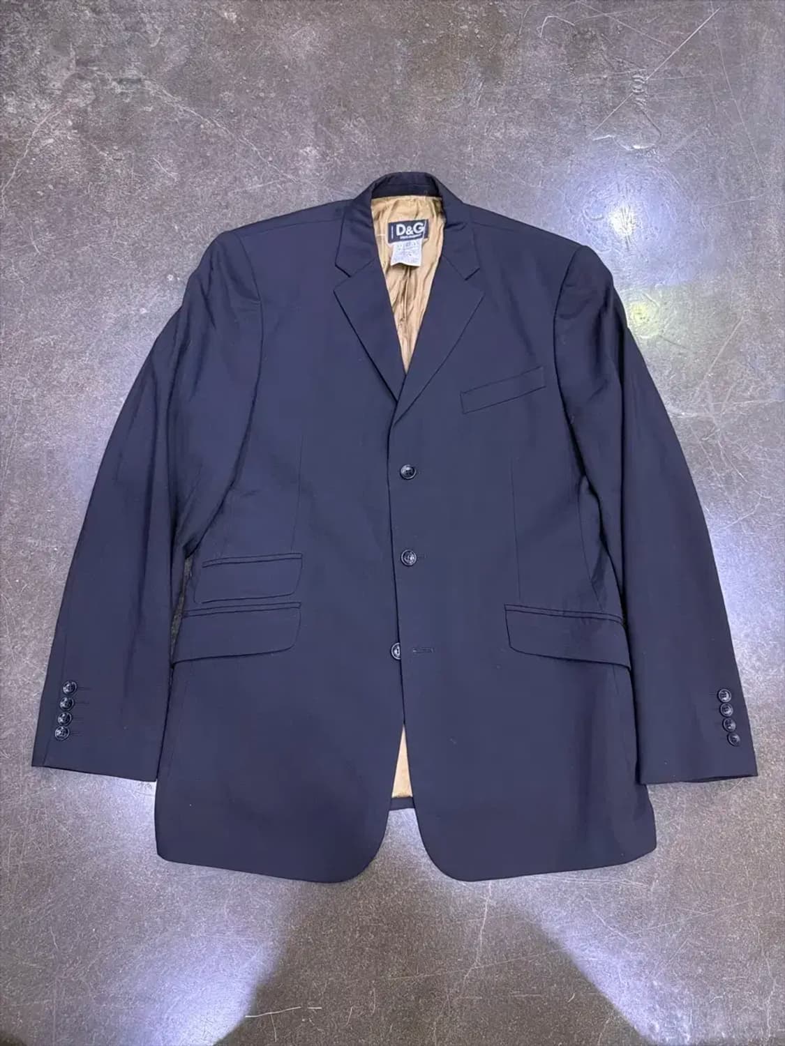 D&G 돌체앤가바나 입체 스트라이프 블랙 3버튼 블레이저 자켓 54 상품이미지1