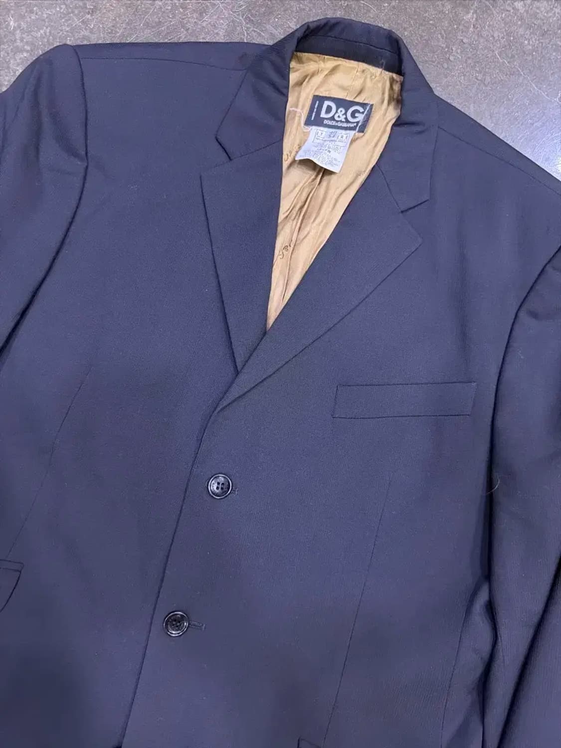 D&G 돌체앤가바나 입체 스트라이프 블랙 3버튼 블레이저 자켓 54 상품이미지3