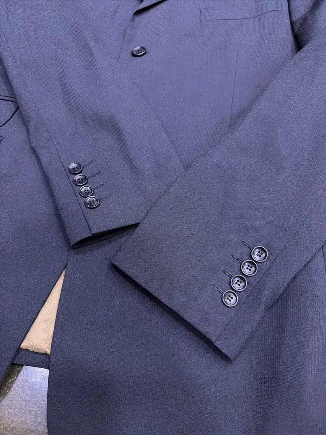 D&G 돌체앤가바나 입체 스트라이프 블랙 3버튼 블레이저 자켓 54 상품이미지5