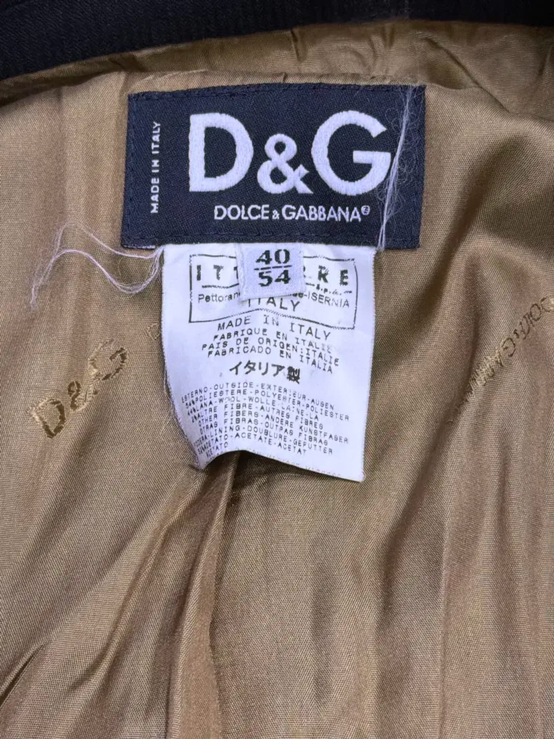 D&G 돌체앤가바나 입체 스트라이프 블랙 3버튼 블레이저 자켓 54 상품이미지9