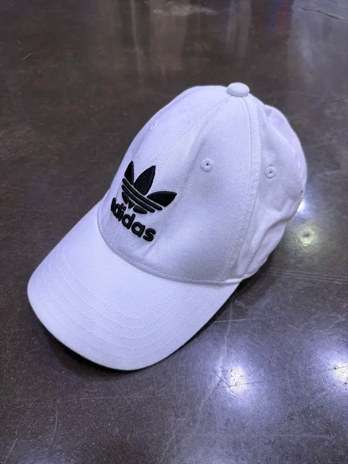 아디다스 오리지널 트레포일 자수 볼캡 화이트 상품이미지1