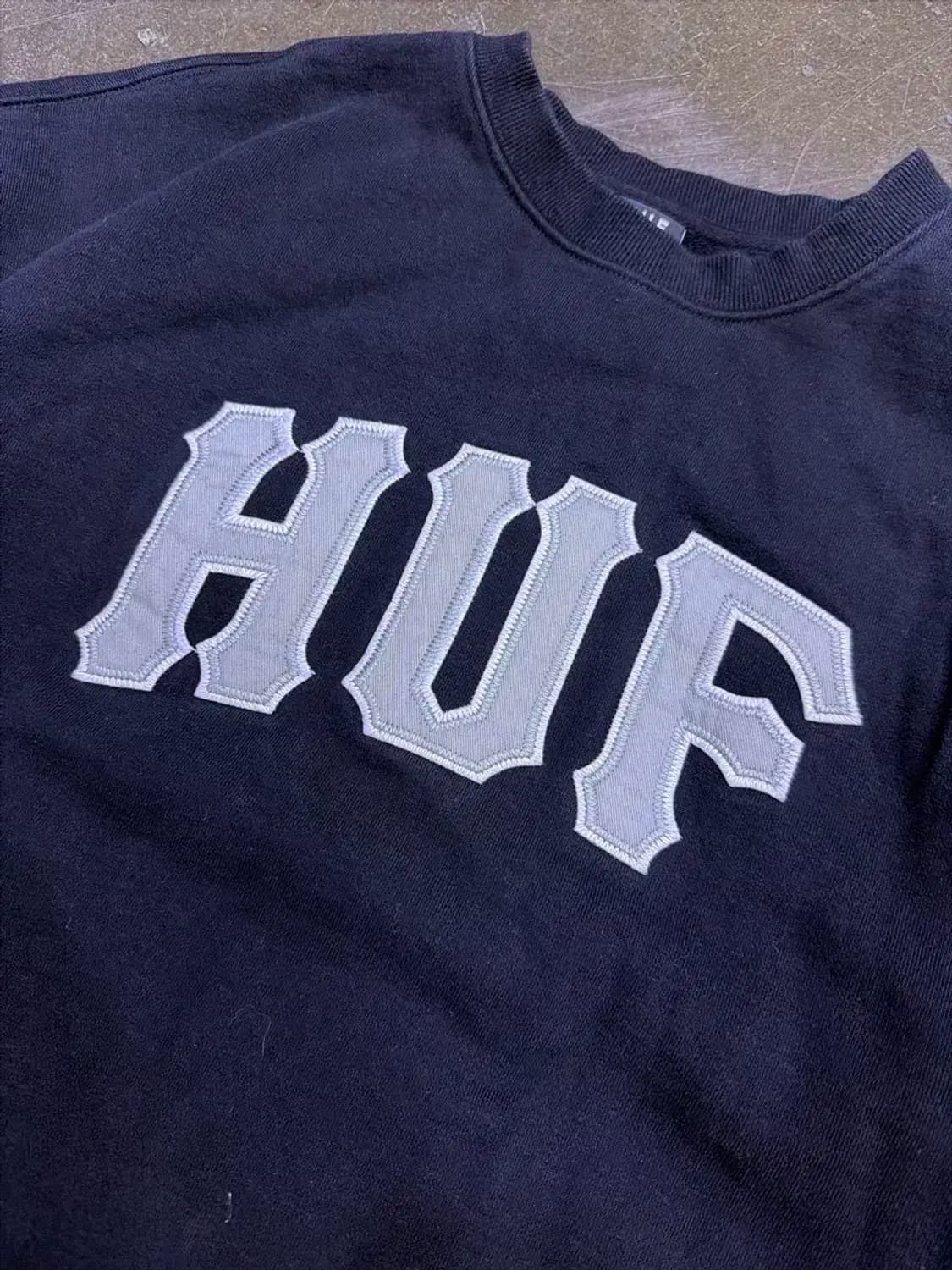 HUF 허프 아치 로고 맨투맨 스웻셔츠 블랙 XXL 상품이미지3