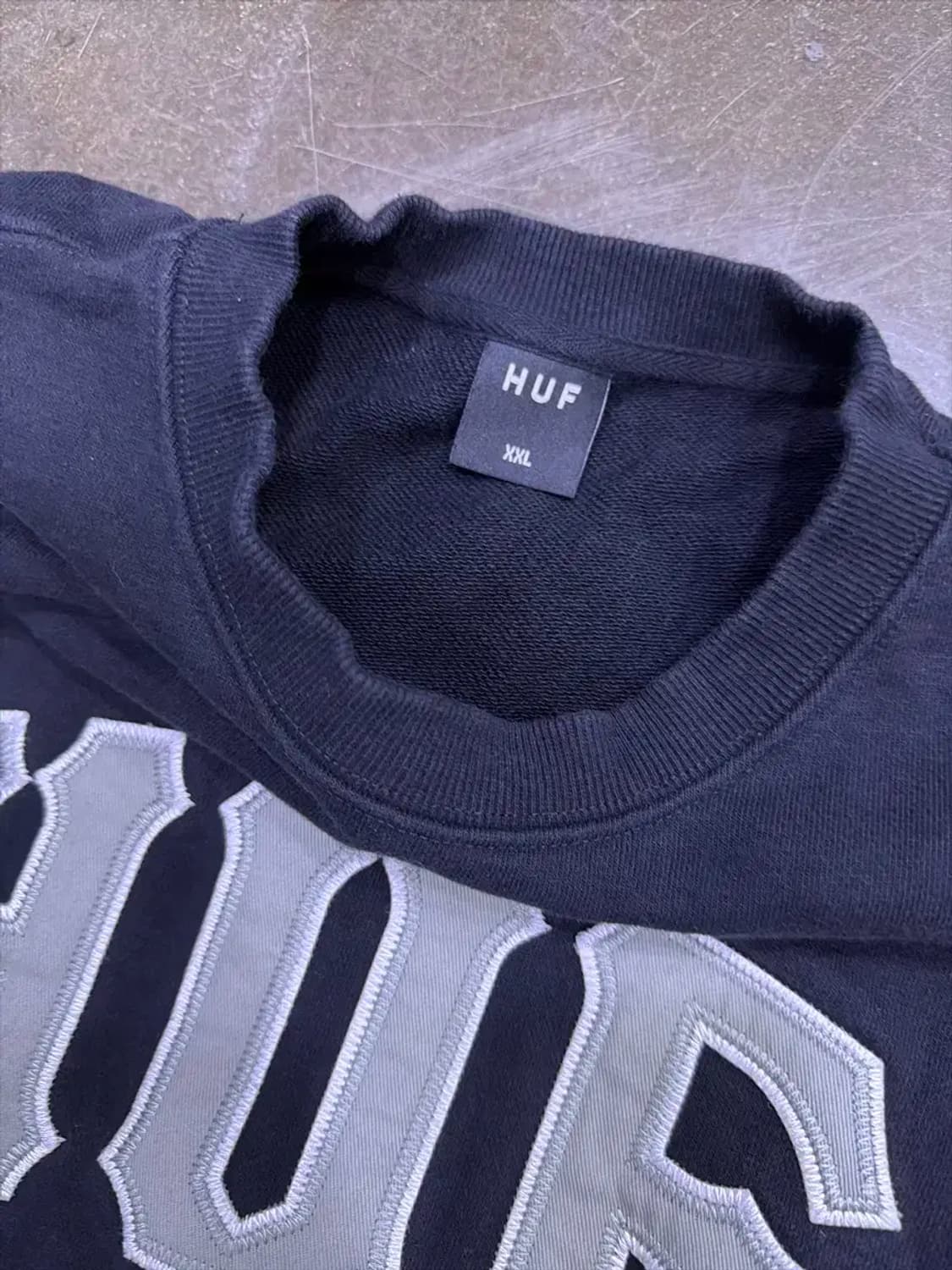 HUF 허프 아치 로고 맨투맨 스웻셔츠 블랙 XXL 상품이미지5