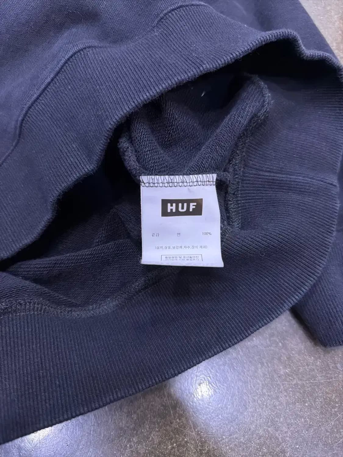 HUF 허프 아치 로고 맨투맨 스웻셔츠 블랙 XXL 상품이미지6