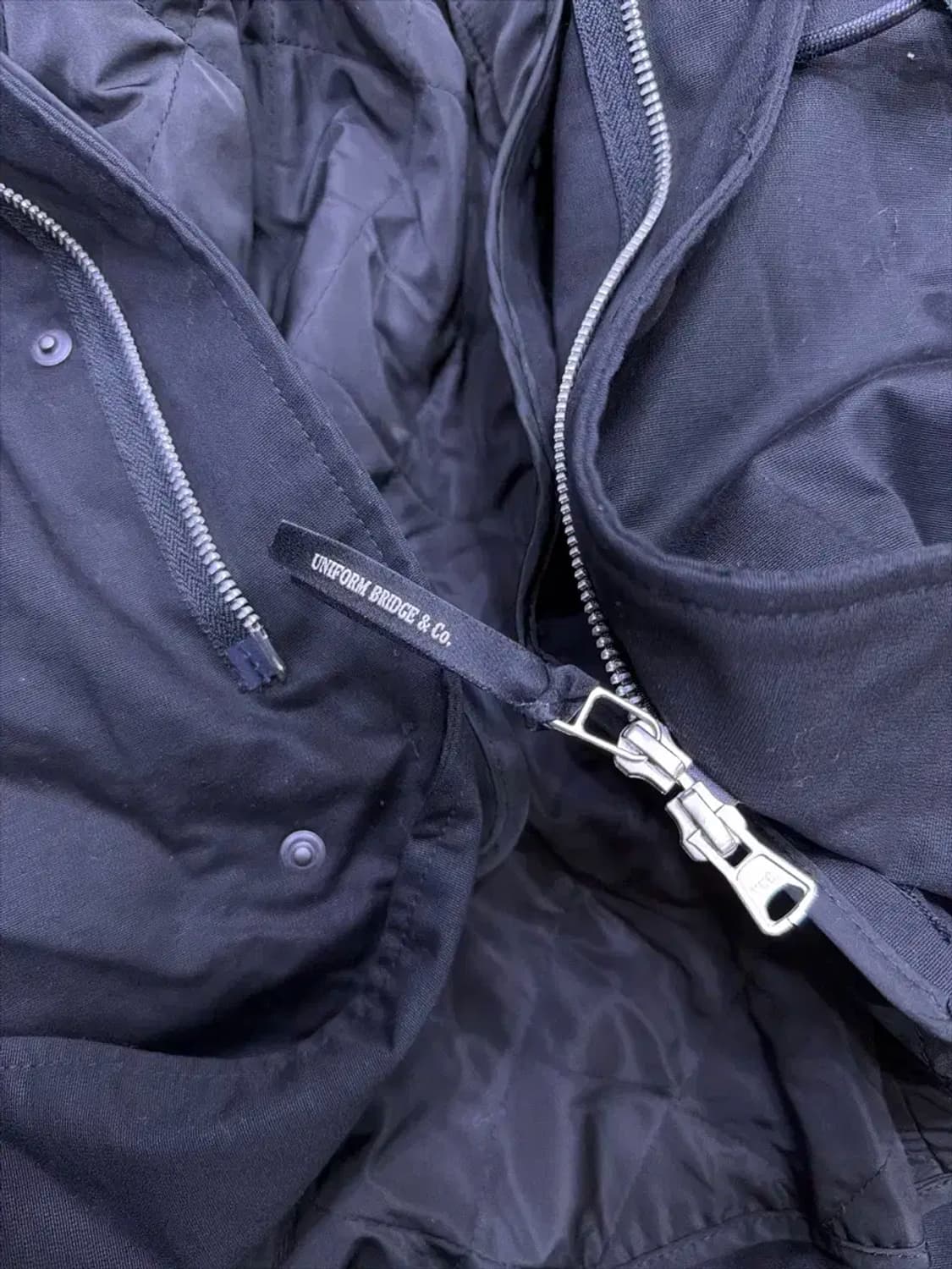 유니폼브릿지 M51 피쉬테일 파카 후드 야상점퍼 개파카 블랙 XL 상품이미지10