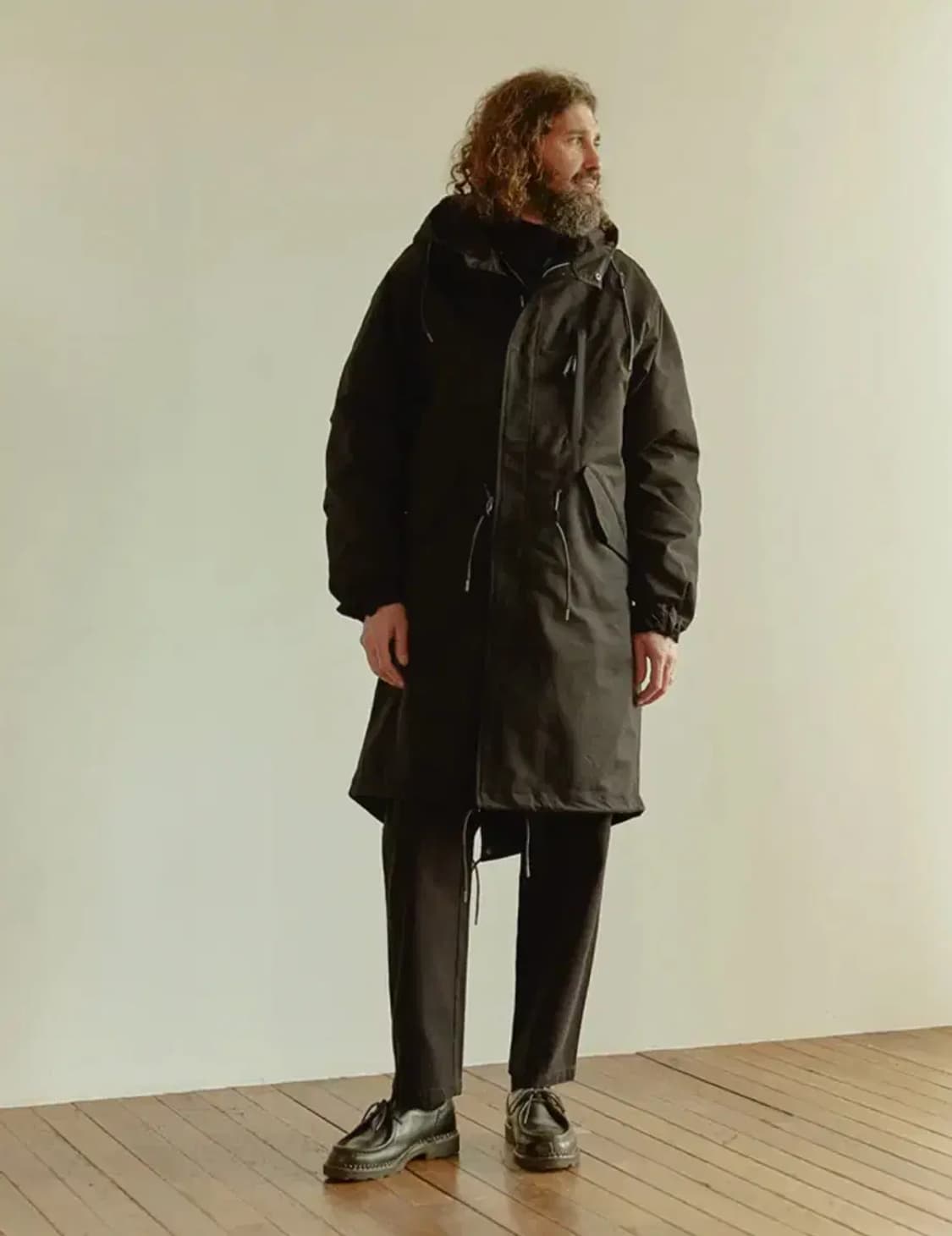 유니폼브릿지 M51 피쉬테일 파카 후드 야상점퍼 개파카 블랙 XL 상품이미지2