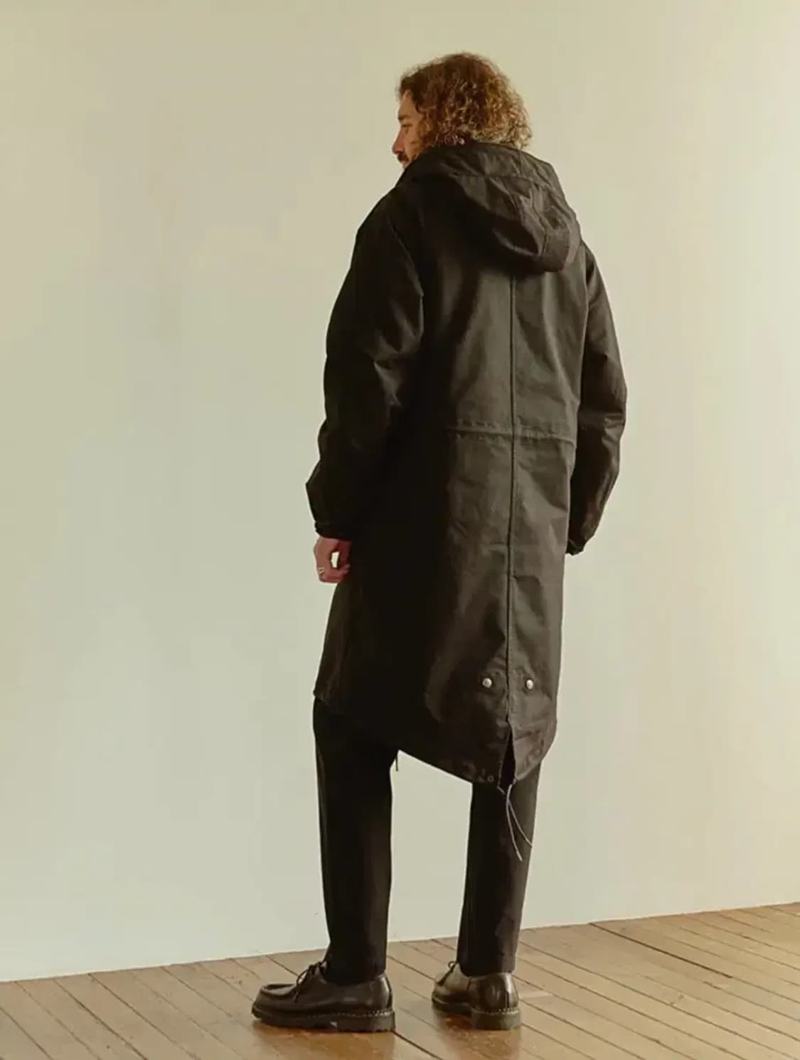 유니폼브릿지 M51 피쉬테일 파카 후드 야상점퍼 개파카 블랙 XL 상품이미지3