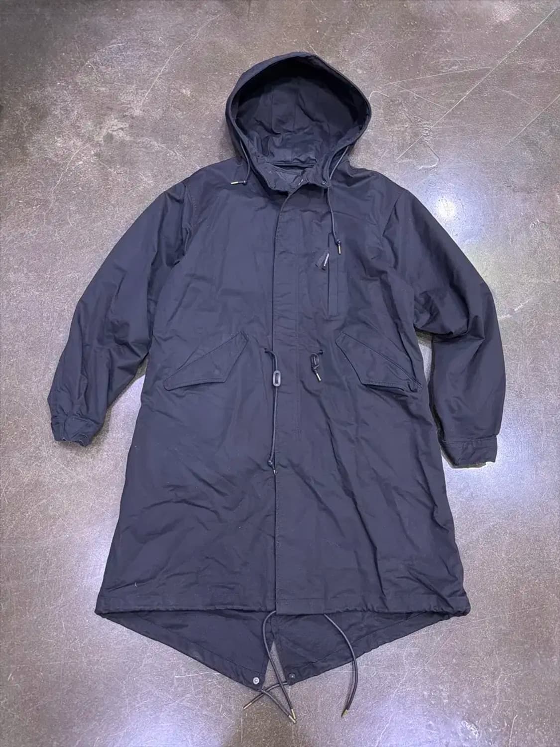 유니폼브릿지 M51 피쉬테일 파카 후드 야상점퍼 개파카 블랙 XL 상품이미지4