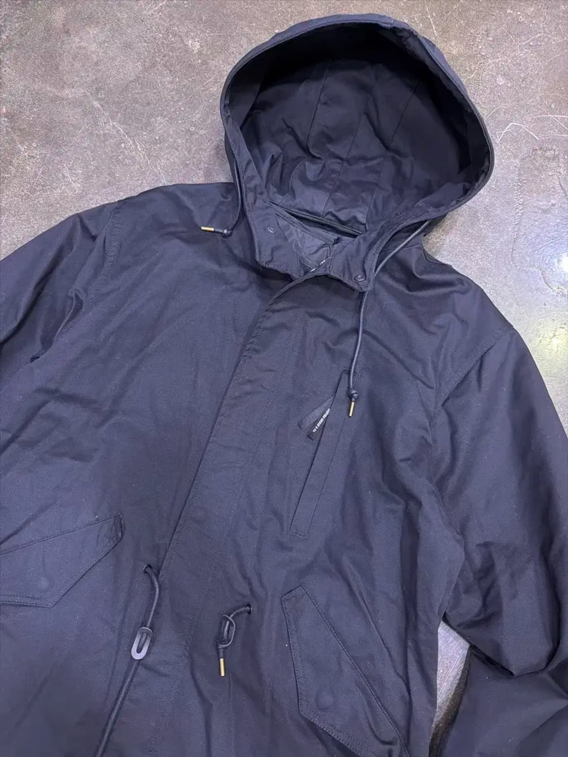 유니폼브릿지 M51 피쉬테일 파카 후드 야상점퍼 개파카 블랙 XL 상품이미지6