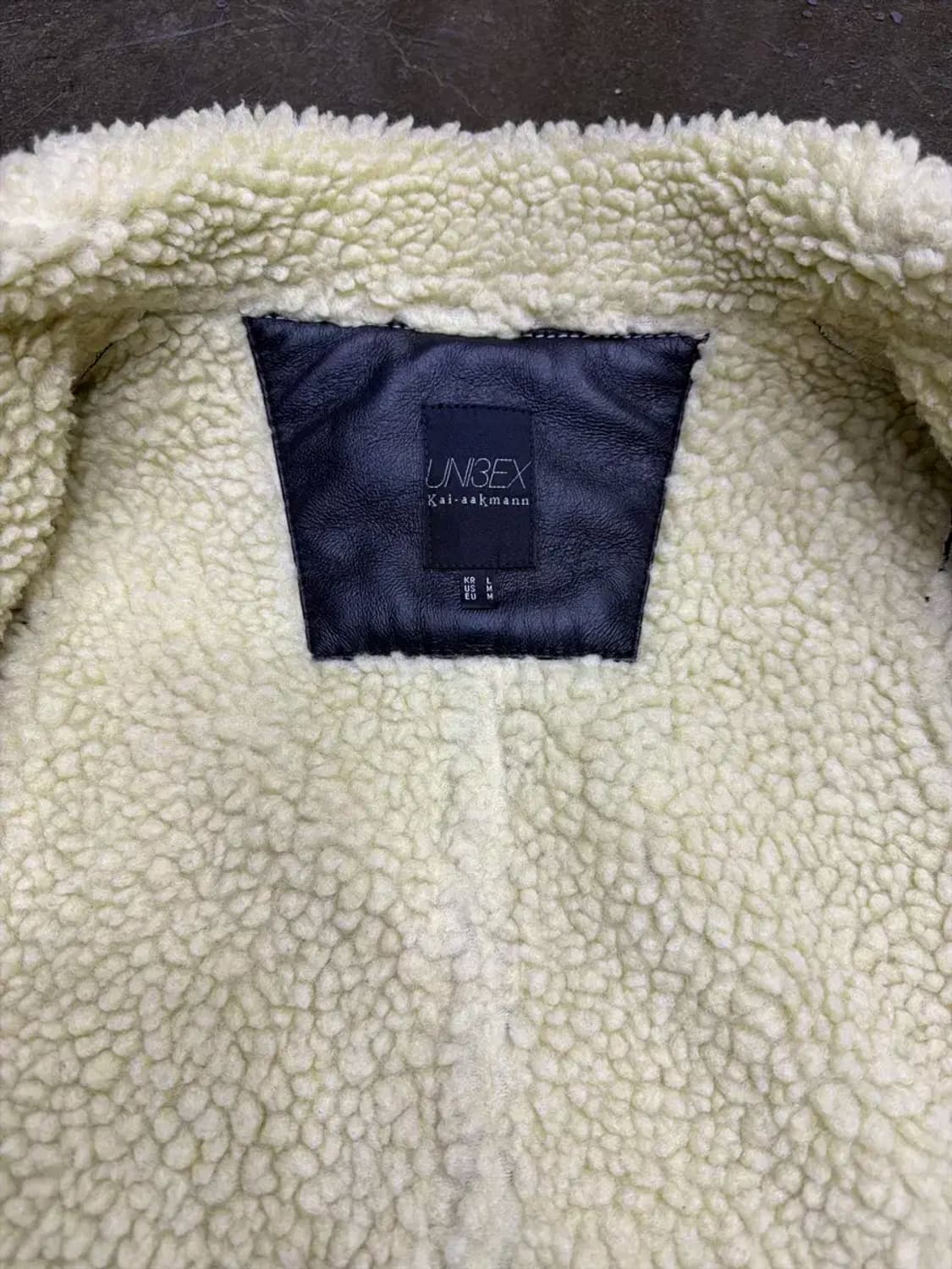 카이아크만 B-3 무스탕 자켓 블랙 L 상품이미지9