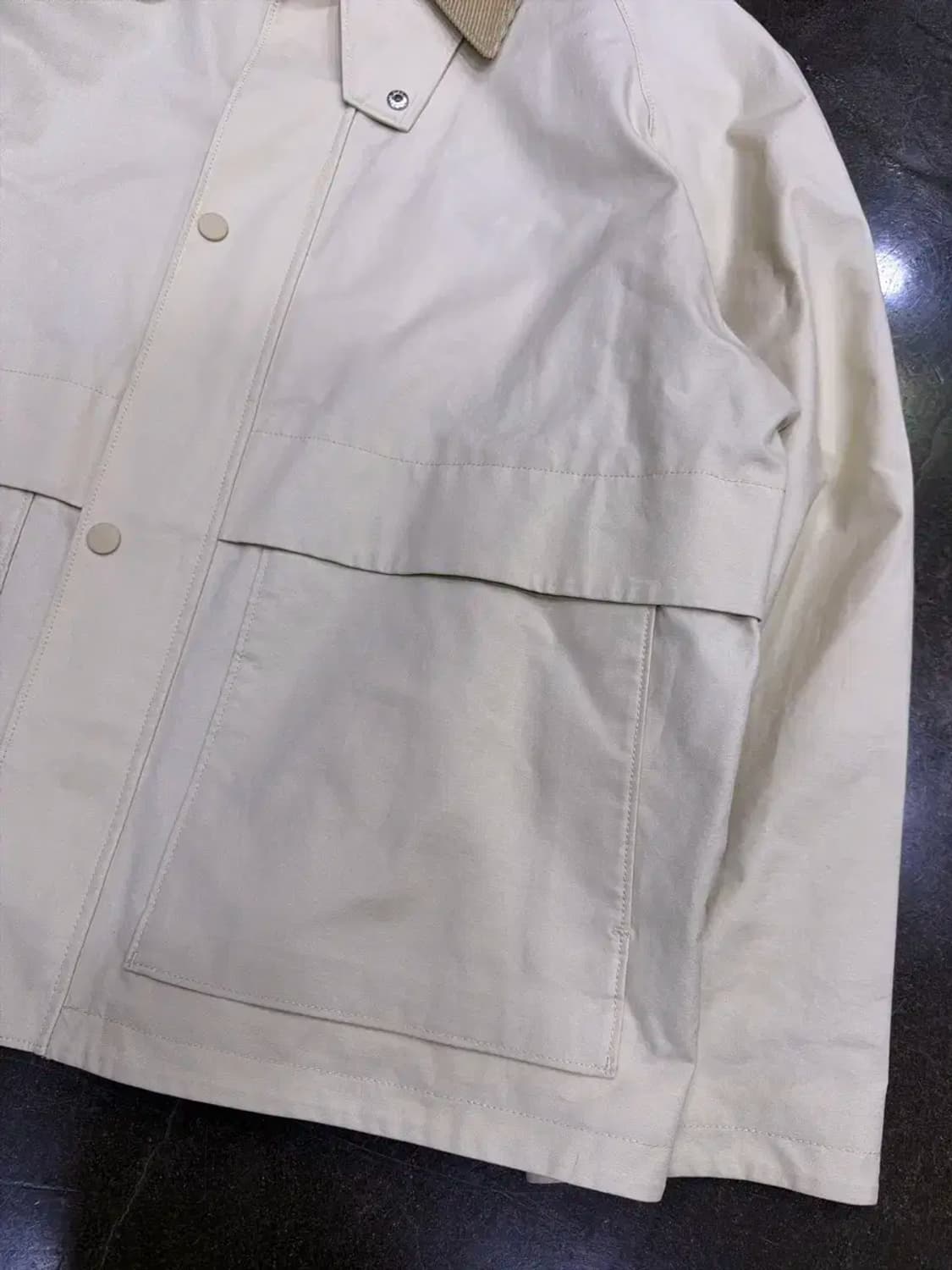 유니클로 쇼츠 유틸리티 블루종 자켓 점퍼 베이지 XL 상품이미지7