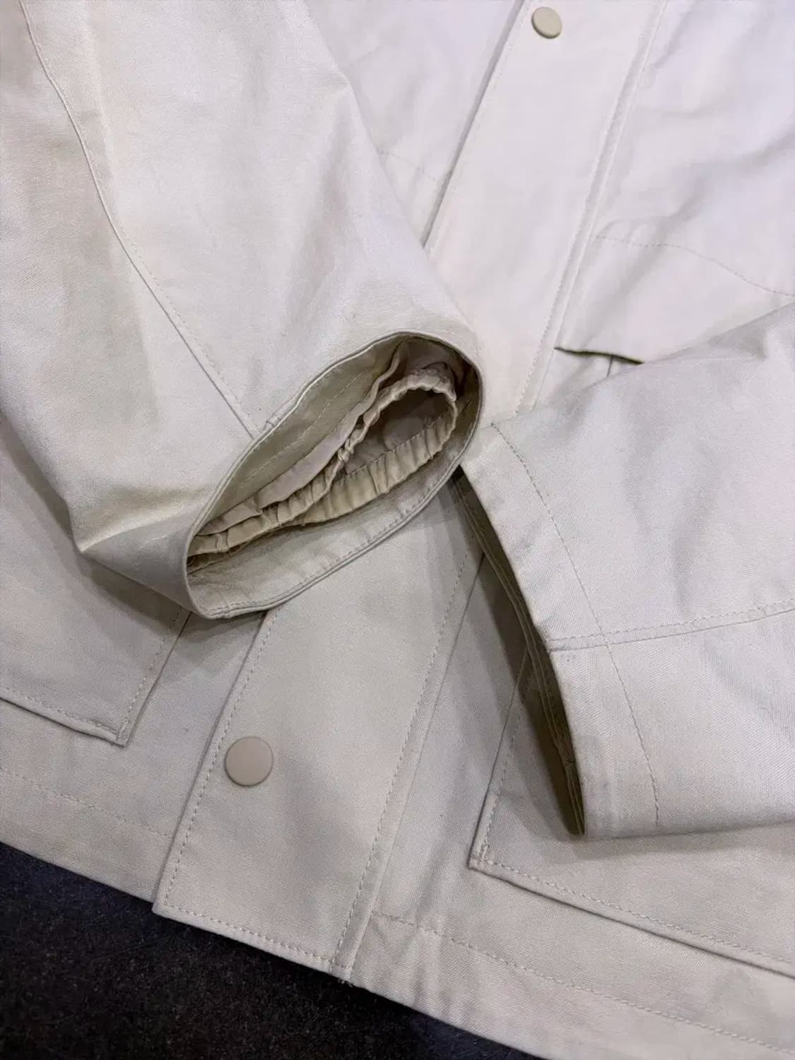 유니클로 쇼츠 유틸리티 블루종 자켓 점퍼 베이지 XL 상품이미지9