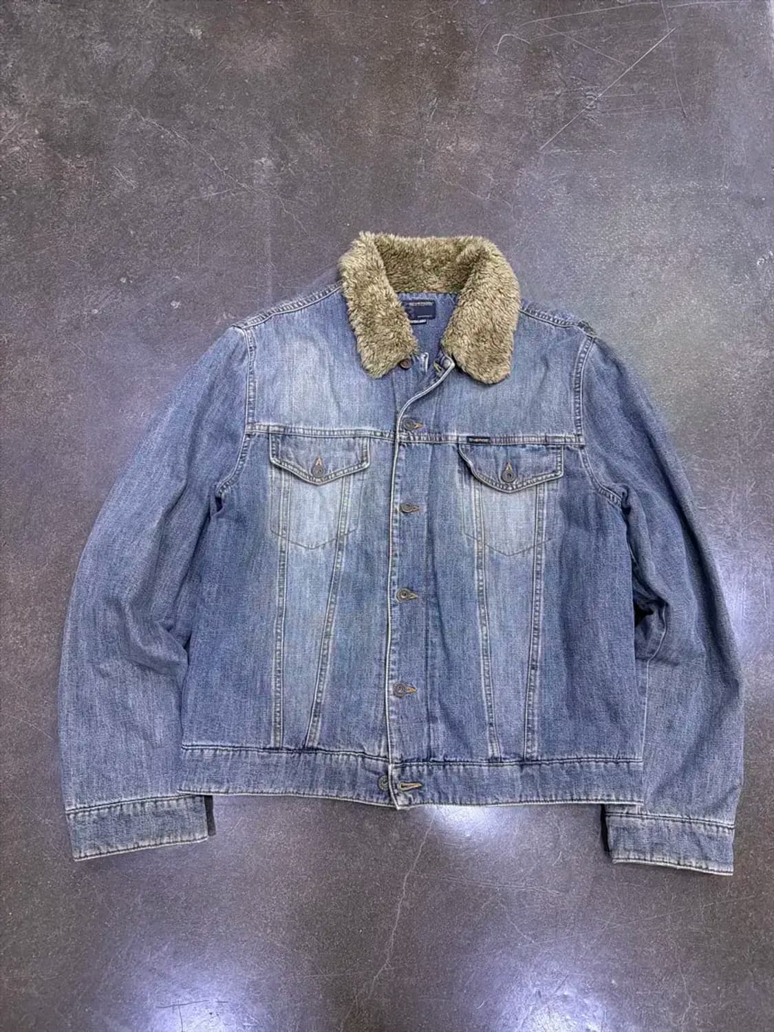 ENERGIE 에너지 쉐르파 양털 빈티지 데님자켓 XL 상품이미지1