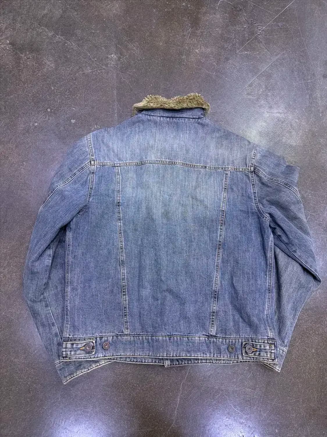 ENERGIE 에너지 쉐르파 양털 빈티지 데님자켓 XL 상품이미지2