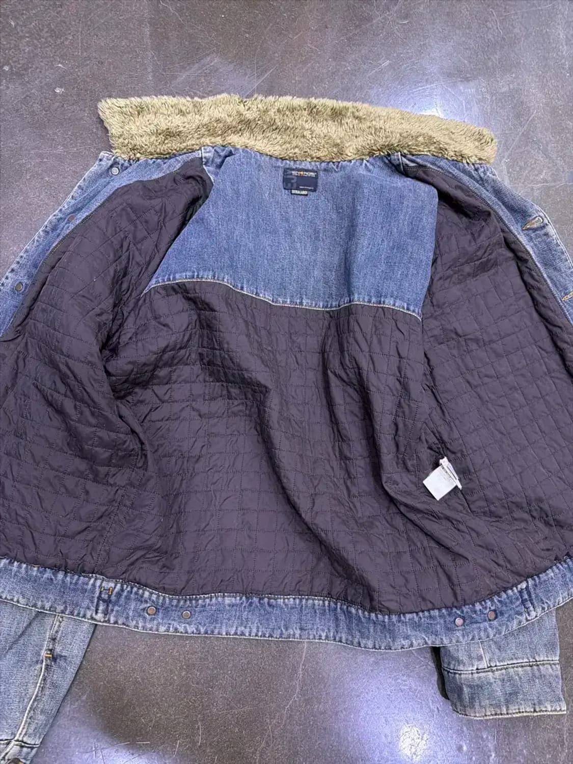 ENERGIE 에너지 쉐르파 양털 빈티지 데님자켓 XL 상품이미지7