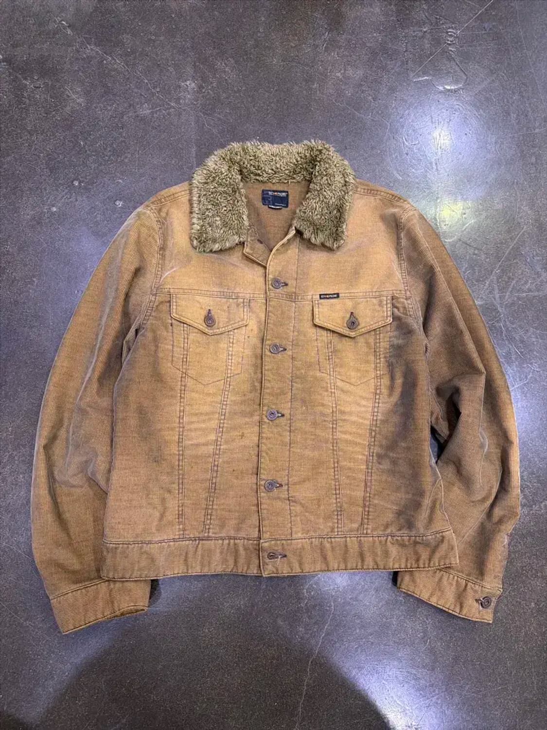 ENERGIE 에너지 쉐르파 양털 빈티지 코듀로이 자켓 XL 상품이미지1