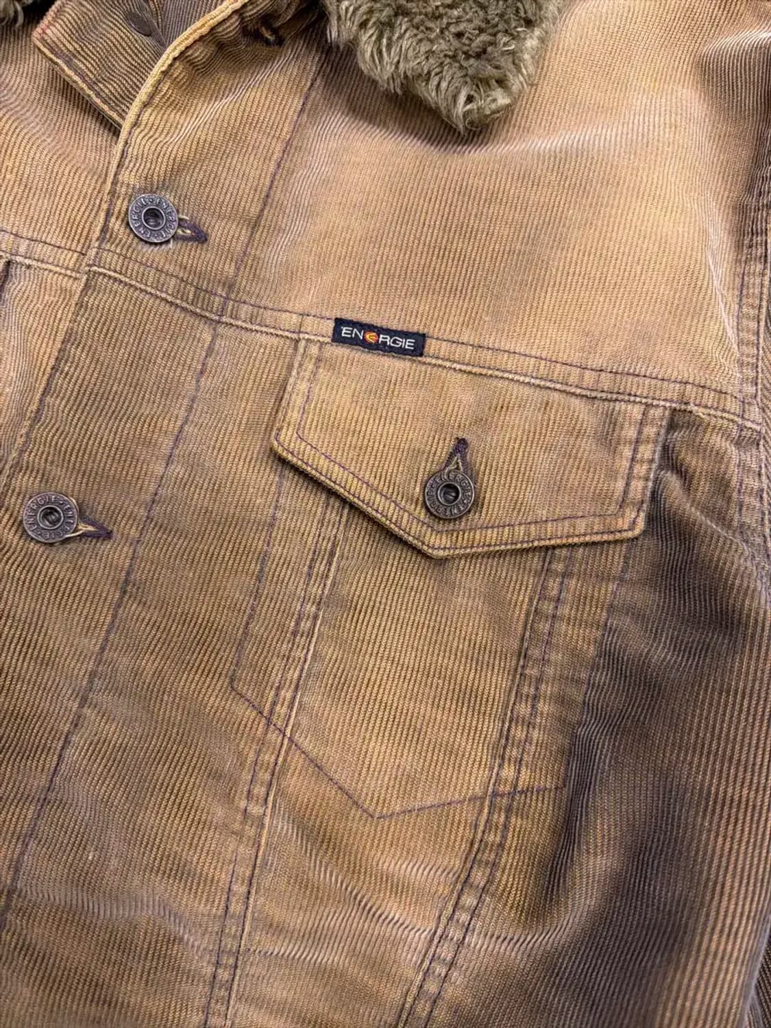 ENERGIE 에너지 쉐르파 양털 빈티지 코듀로이 자켓 XL 상품이미지4