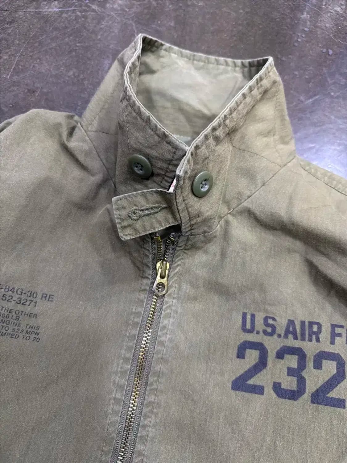 올드크로우 U.S.A 에어포스 항공자켓 올리브 L 상품이미지4