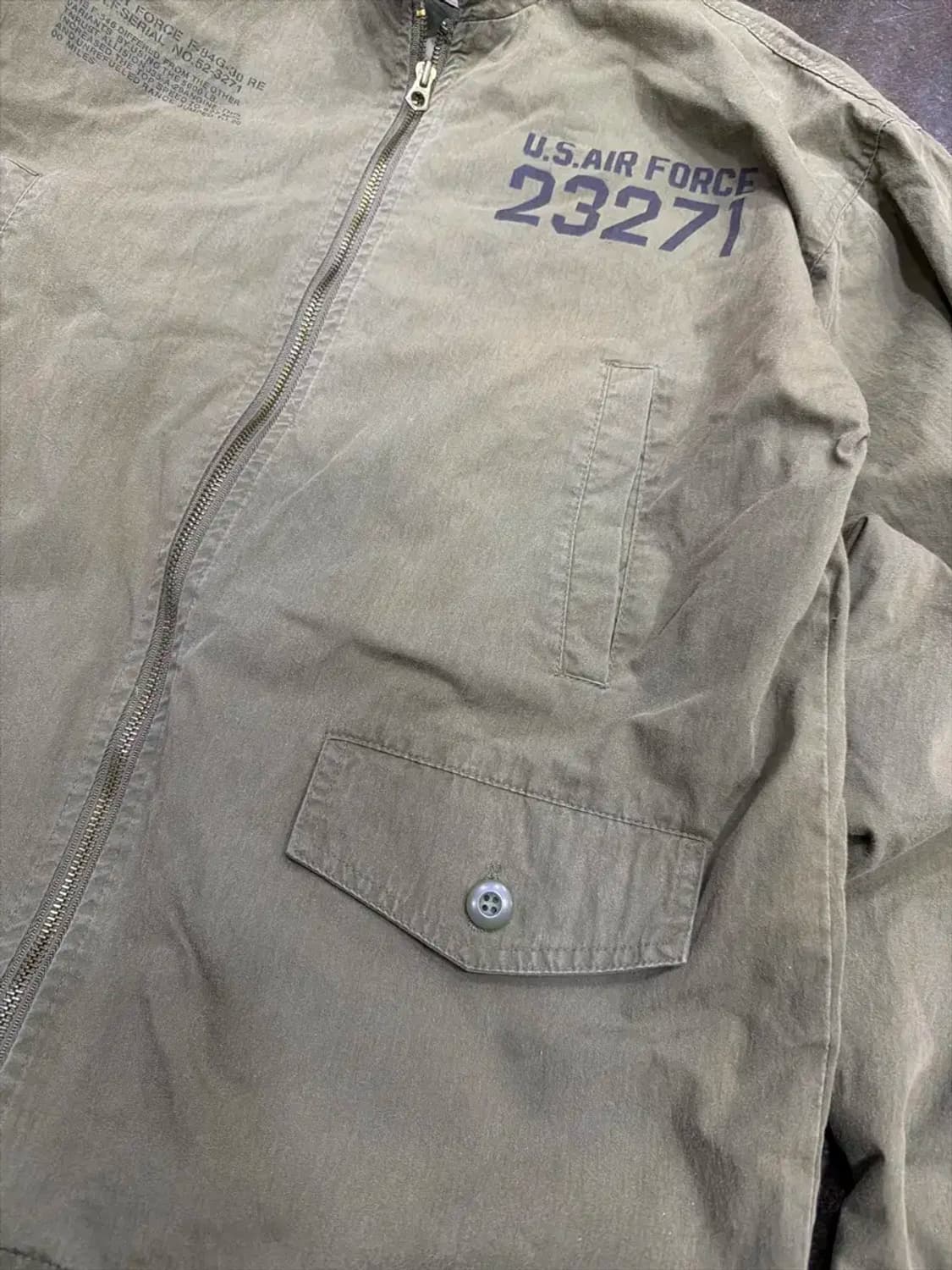 올드크로우 U.S.A 에어포스 항공자켓 올리브 L 상품이미지7