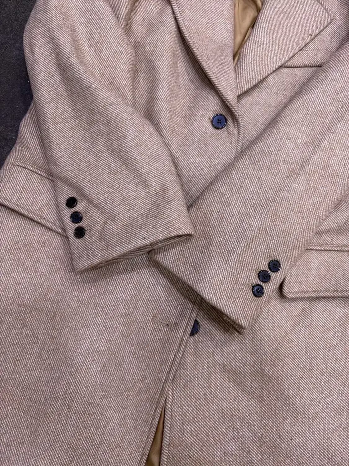 CITTA 씨타 클래식 울 오버핏 코트 베이지 상품이미지10