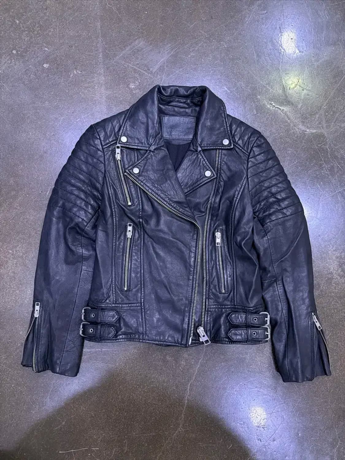 올세인츠 파핀 소가죽 바이커 라이더자켓 32 상품이미지1