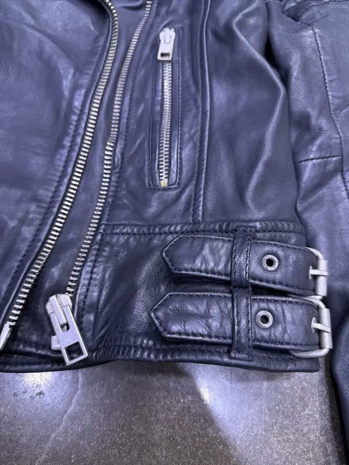 올세인츠 파핀 소가죽 바이커 라이더자켓 32 상품이미지5