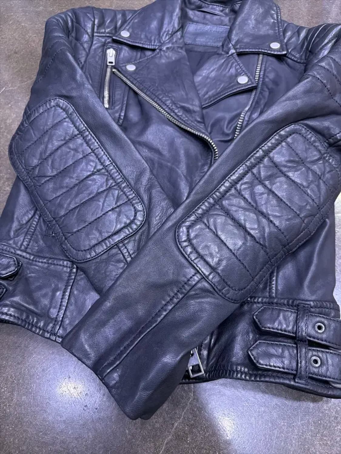 올세인츠 파핀 소가죽 바이커 라이더자켓 32 상품이미지6